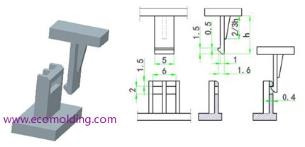 Snap joint design and types in plastic injection molding